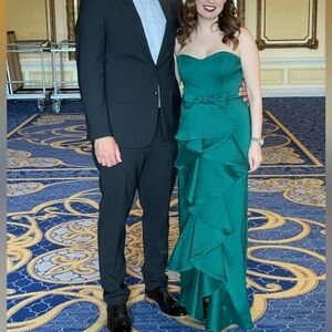 Green Badgley Mischka Gown - Size 8